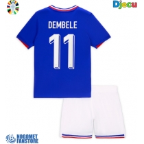 Francuska Ousmane Dembele #11 Domaci Dres za djecu EP 2024 Kratak Rukav (+ Kratke hlače)